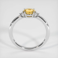 0.75 Ct. Sapphire Ring, 18K White Gold 3