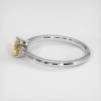 0.75 Ct. Sapphire Ring, 18K White Gold 4