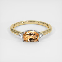 1.11 Ct. Gemstone Ring, 18K White & Yellow 1