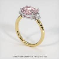 3.10 Ct. Gemstone Ring, 18K White & Yellow 2