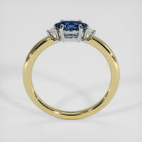 0.42 Ct. Greenish Blue Sapphire Ring, 18K White & Yellow 3