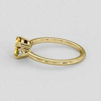 1.33 Ct. Orangish Yellow Sapphire Ring, 10K Yellow Gold 4