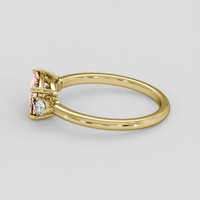 1.79 Ct. Padparadscha Sapphire Ring, 10K Yellow Gold 4
