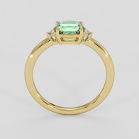 1.19 Ct. Yellowish Green Sapphire Ring, 10K Yellow Gold 3