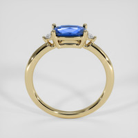 1.00 Ct. Blue Sapphire Ring, 14K Yellow Gold 3