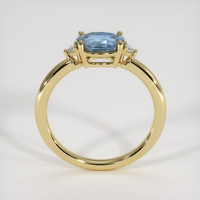 1.06 Ct. Greyish Blue Sapphire Ring, 14K Yellow Gold 3
