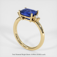 3.01 Ct. Sapphire Ring, 14K Yellow Gold 2