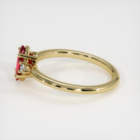 0.57 Ct. Ruby Ring, 14K Yellow Gold 4