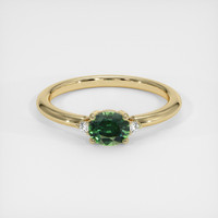 0.79 Ct. Sapphire Ring, 14K Yellow Gold 1