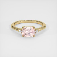 1.57 Ct. Padparadscha Sapphire Ring, 14K Yellow Gold 1