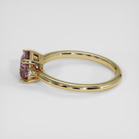 1.11 Ct. Purplish Pink Sapphire Ring, 14K Yellow Gold 4
