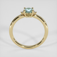 0.61 Ct. Bluish Green Sapphire Ring, 14K Yellow Gold 3