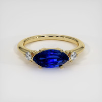 2.04 Ct. Sapphire Ring, 14K Yellow Gold 1