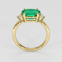 1.64 Ct. Emerald Ring, 18K Yellow Gold 3