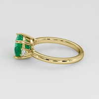 1.64 Ct. Emerald Ring, 18K Yellow Gold 4