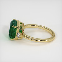 4.25 Ct. Emerald Ring, 18K Yellow Gold 4