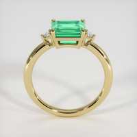 1.92 Ct. Emerald Ring, 18K Yellow Gold 3
