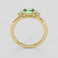 0.56 Ct. Emerald Ring, 18K Yellow Gold 3