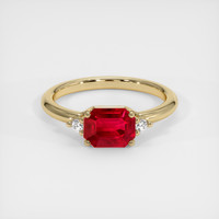 1.61 Ct. Ruby Ring, 18K Yellow Gold 1