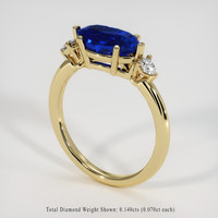 2.04 Ct. Sapphire Ring, 18K Yellow Gold 2