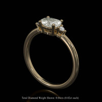 0.82 Ct. Sapphire Ring, 18K Yellow Gold 2