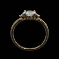 0.82 Ct. Sapphire Ring, 18K Yellow Gold 3