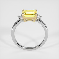 2.56 Ct. Yellow Sapphire Ring, 14K Yellow & White 3