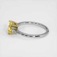 2.56 Ct. Yellow Sapphire Ring, 14K Yellow & White 4