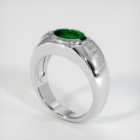 0.94 Ct. Emerald Ring, Platinum 950 2