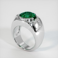 3.85 Ct. Emerald   Ring, Platinum 950 2