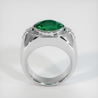 3.85 Ct. Emerald   Ring, Platinum 950 3