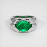 2.98 Ct. Emerald   Ring, Platinum 950 1