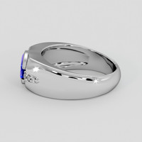 2.80 Ct. Violetish Blue Tanzanite Ring, Platinum 950 4