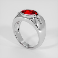 2.02 Ct. Ruby Ring, Platinum 950 2