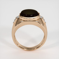 5.04 Ct. Black Sapphire Ring, 18K Rose Gold 3