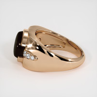 5.04 Ct. Black Sapphire Ring, 18K Rose Gold 4