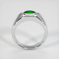 0.72 Ct. Green Chrome Tourmaline Ring, 10K White Gold 3