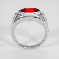 2.02 Ct. Ruby Ring, 14K White Gold 3