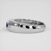 0.97 Ct. Blue Sapphire Ring, 14K White Gold 4
