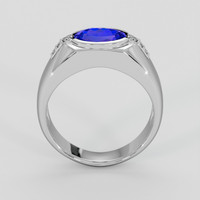 2.80 Ct. Violetish Blue Tanzanite Ring, 18K White Gold 3