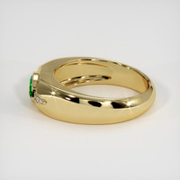 0.72 Ct. Green Chrome Tourmaline Ring, 10K Yellow Gold 4