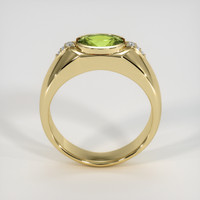 1.21 Ct. Green (Lime Green) Peridot Ring, 10K Yellow Gold 3