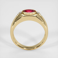 0.64 Ct. Ruby Ring, 14K Yellow Gold 3