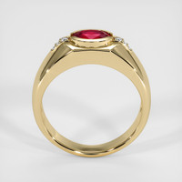 0.64 Ct. Ruby Ring, 14K Yellow Gold 3