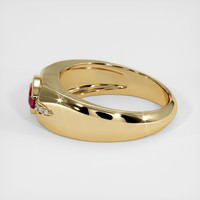 0.64 Ct. Ruby Ring, 14K Yellow Gold 4