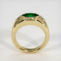 0.94 Ct. Emerald Ring, 18K Yellow Gold 3