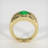 1.08 Ct. Emerald   Ring, 18K Yellow Gold 3