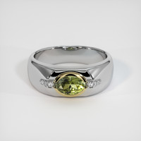 0.92 Ct. Gemstone Ring, 14K Yellow & White 1