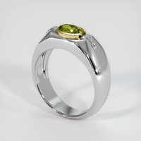 0.92 Ct. Gemstone Ring, 14K Yellow & White 2