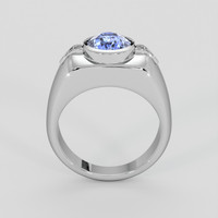 2.96 Ct. Blue Sapphire Ring, Platinum 950 3